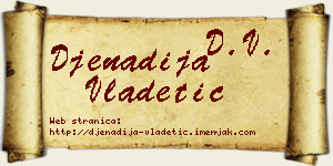 Đenadija Vladetić vizit kartica
